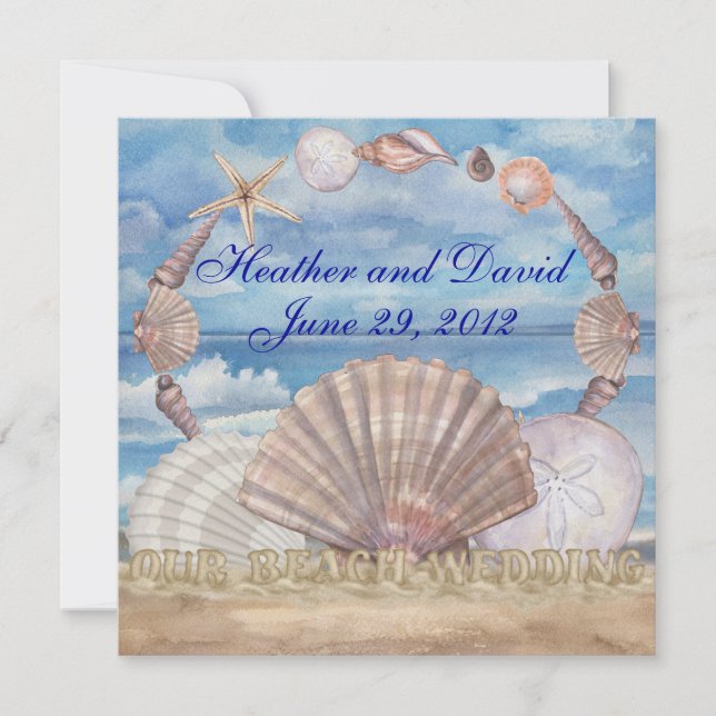 Beach Wedding - SRF Invitation (Front)