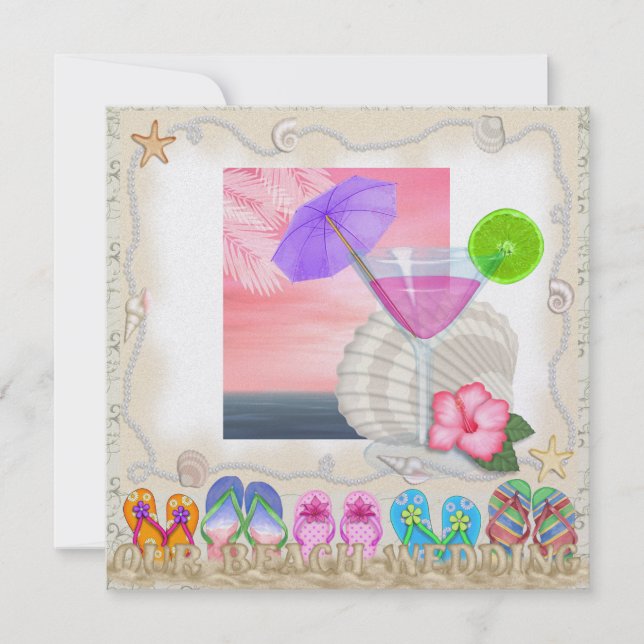 Beach Wedding - SRF Invitation (Front)