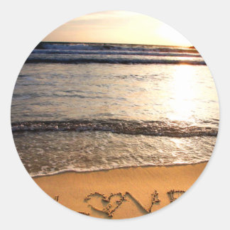 Beach Wedding Sticker
