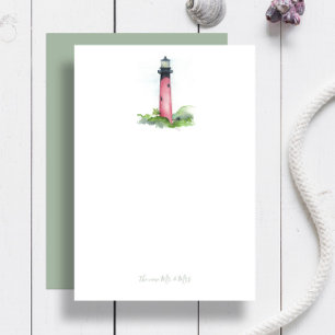 Beach Wedding Thank You Cards Lighthouse