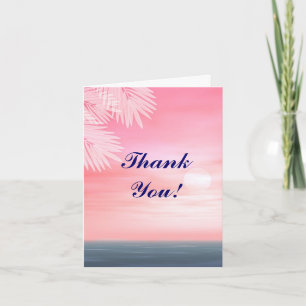 Beach wedding Thank You notecards