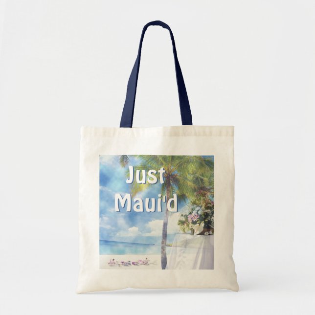 Beach Wedding Tote Bag (Front)