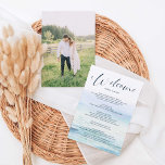 Beach Wedding Welcome Itinerary Letter Program Programme<br><div class="desc">Welcome your guest with this lovely letter - great for hotel gift bags for for out of town guests! Add your photo to the back. Easily edit with your personal information!</div>