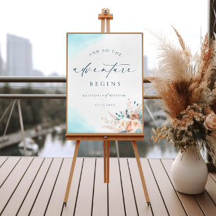 Beach Wedding Welcome Sign