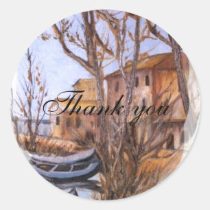 beach weddings classic round sticker