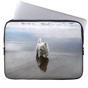 Beach Westie Reflection Photo Electronics Cover