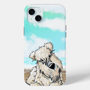 Beach Wheaten Terrier iPhone Case