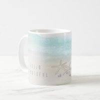 Beach White Starfish Elegant Summer Chic Tropical