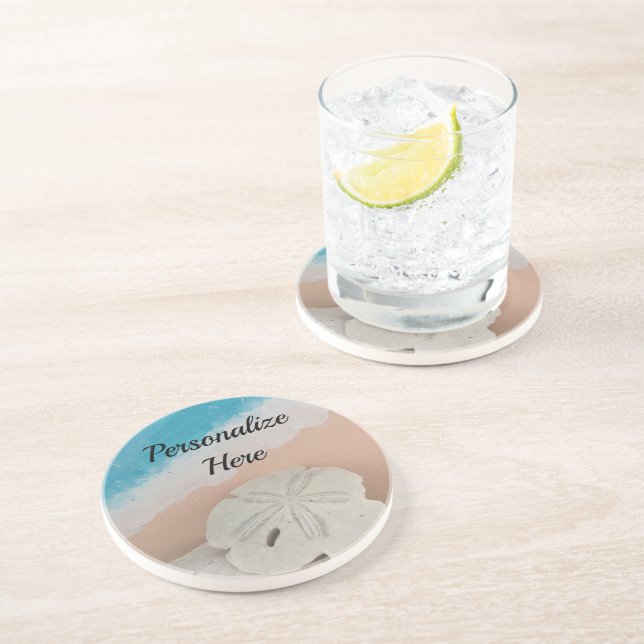 Beach Wishes Seashells    Coaster (Side)