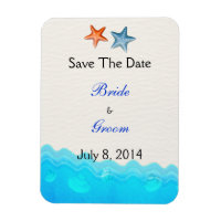 Beach With Starfish Save The Date
