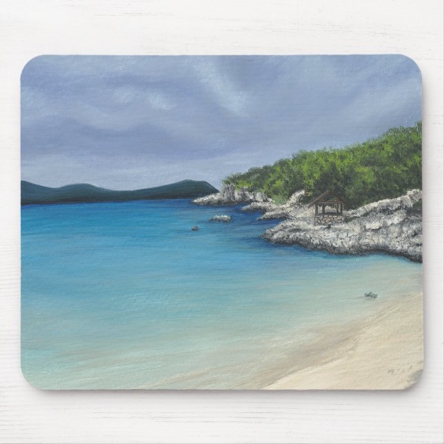 Beach with Storm Clouds Mousepad (Front)