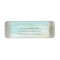 Beach Wood String Lights Wedding Return Address