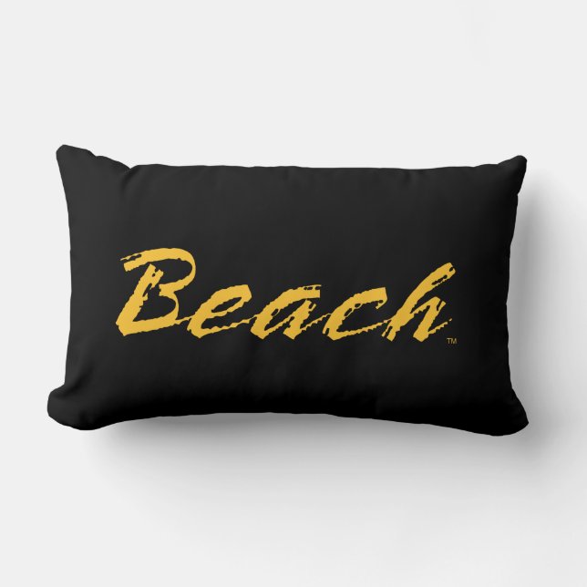 Beach Wordmark Lumbar Cushion (Front)