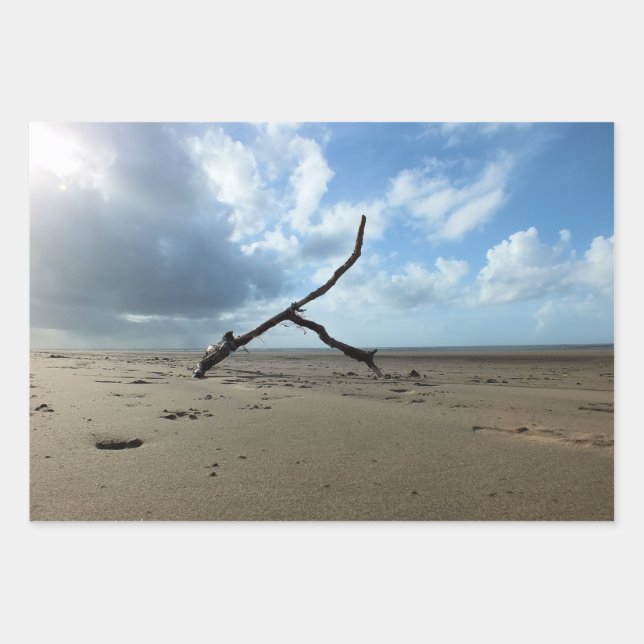 BEACH    WRAPPING PAPER SHEET (Front)