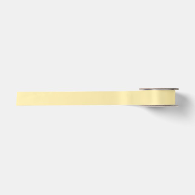 Beach Yellow Coloured Satin Ribbon (Front)