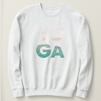 Beach Yoga Coastal Scene Sweatshirt