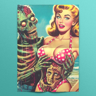 Beach Zombie Girl Tissue Paper