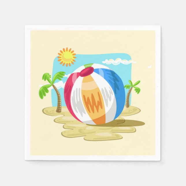 Beachball Napkin (Front)