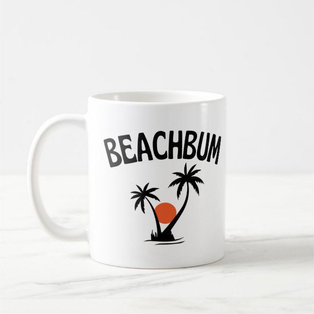 Beachbum  Beach Summer  Coffee Mug (Left)