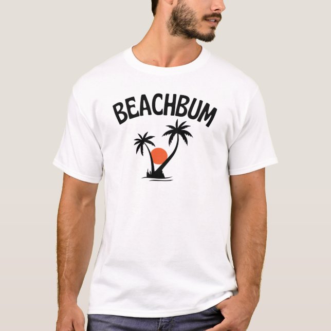 Beachbum  Beach Summer T-Shirt (Front)
