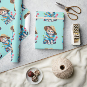 Beachcomber Cat  Wrapping Paper