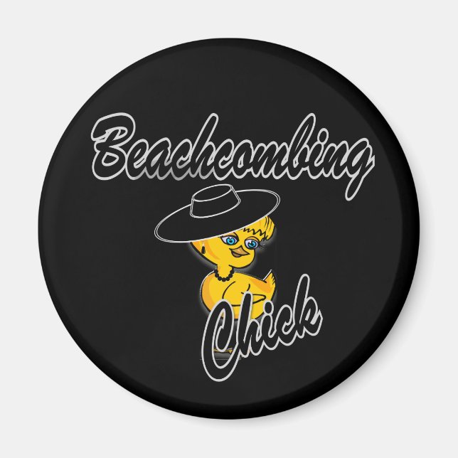 Beachcombing Chick #4 Magnet (Front)