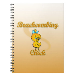 Beachcombing Chick Spiral Notebook