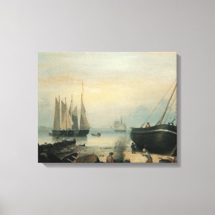 Beached for Repairs, Duncan's Point, Gloucester Canvas Print