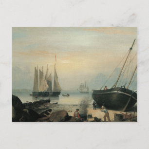 Beached for Repairs, Duncan's Point, Gloucester Postcard