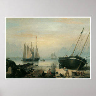 Beached for Repairs, Duncan's Point, Gloucester Poster
