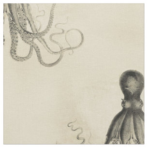 Beached Octopus Fabric