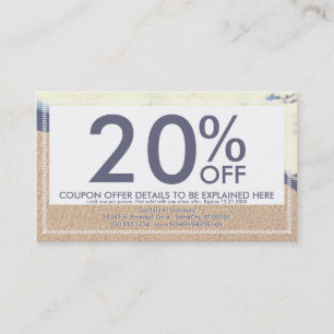 beached wave coupon card