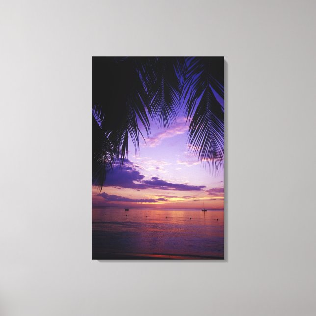 Beaches at Negril, Jamaica 3 Canvas Print (Front)