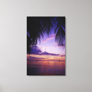 Beaches at Negril, Jamaica 3 Canvas Print