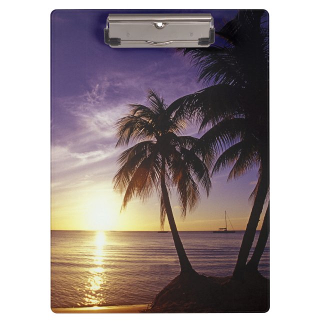 Beaches at Negril, Jamaica 3 Clipboard (Front)