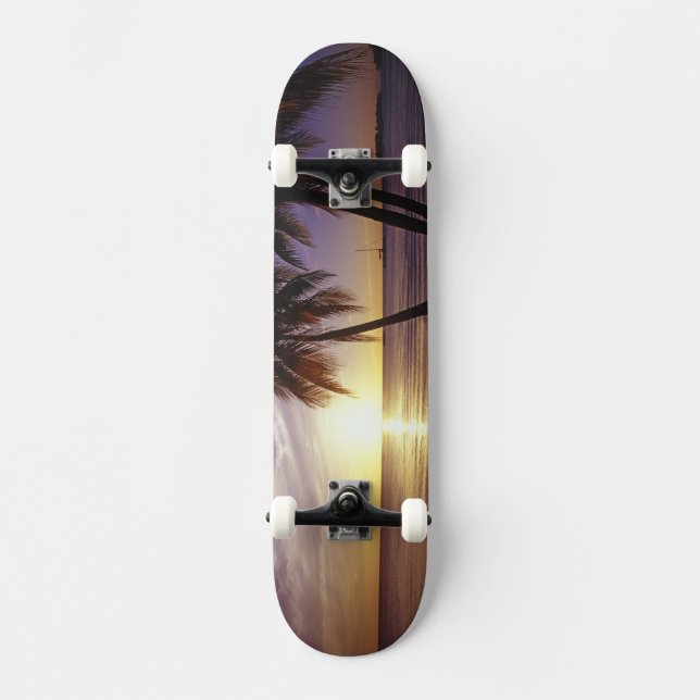 Beaches at Negril, Jamaica 3 Skateboard (Front)