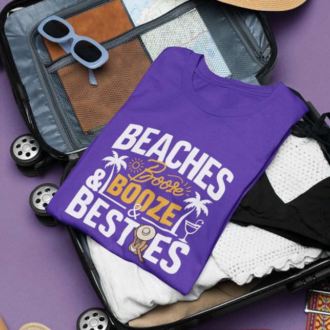 Beaches Booze and Besties Shirt,Bachelorette Party T-Shirt (Creator Uploaded)