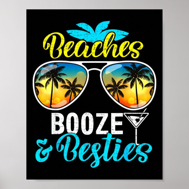 Beaches booze besties girls trip 2026 florida poster (Front)