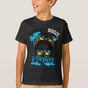 Beaches booze besties girls trip 2026 florida T-Shirt