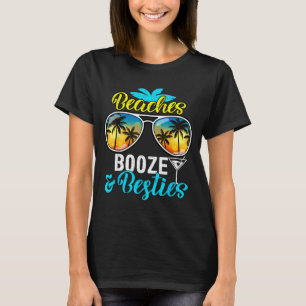 Beaches booze besties girls trip 2026 florida T-Shirt