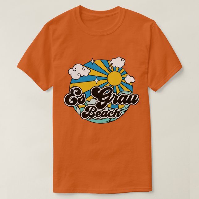 Beaches Es Grau Beach T-Shirt (Design Front)