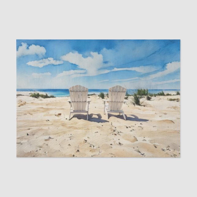 Beaches in the Sand Tissue Paper (Front)