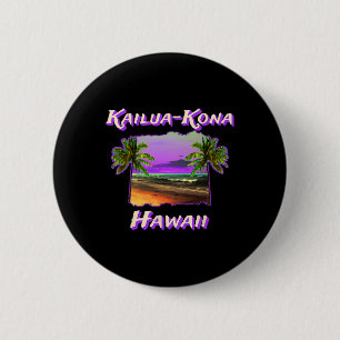 Beaches Of Kailua-kona Hawaii 1 6 Cm Round Badge