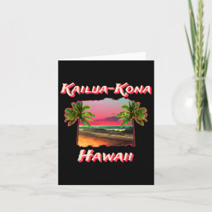 Beaches Of Kailua-kona Hawaii  Card
