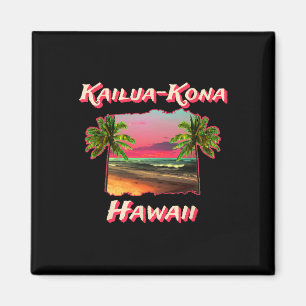 Beaches Of Kailua-kona Hawaii  Magnet