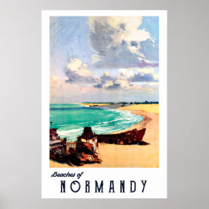 Beaches of Normandy, France Poster