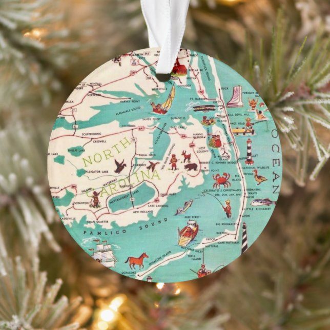 Beaches of the Outer Banks Ornament (Tree)