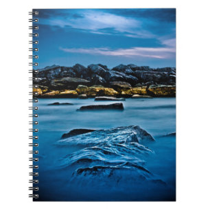 Beaches Park Breakwall 4 Spiral Notebook