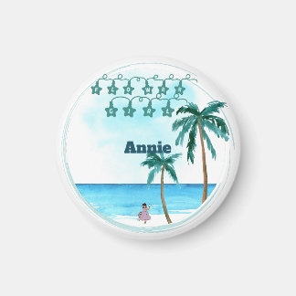 Beachfront Belle Wedding Design Magnet