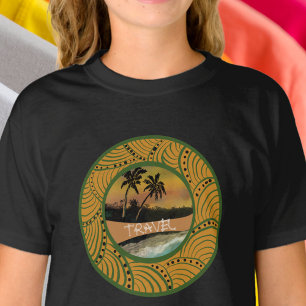 Beachfront illustration Travel T-Shirt